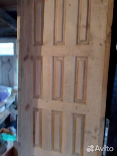 Дверь филенчатая, из массива сосны, шлифованная