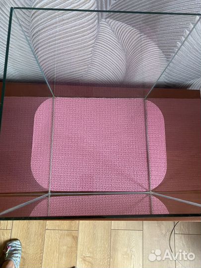 Аквариум куб 30л свет фильтр и грунт