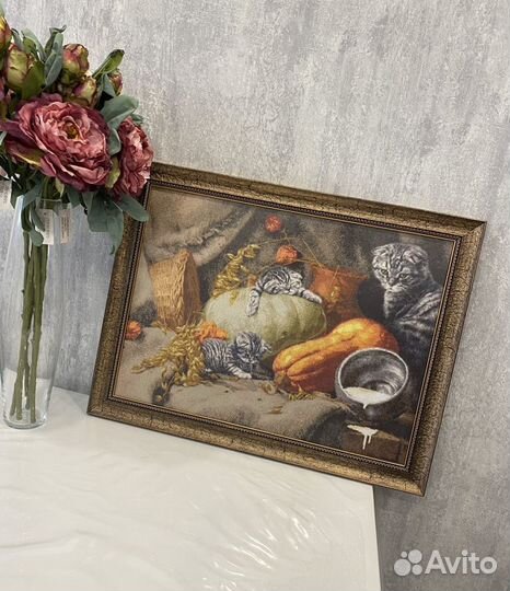 Картина, ручная работа, вышивка крестом