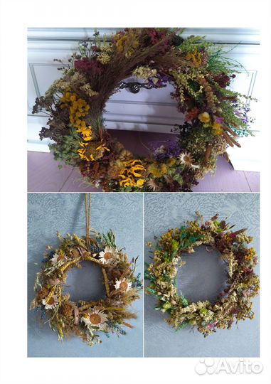 Декор,сухоцветы,букеты,венки