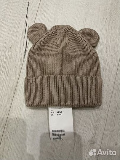 Шапка hm 62/68 новая