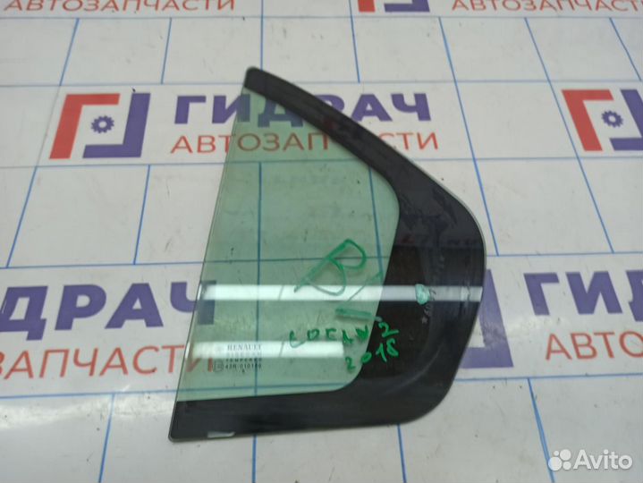 Стекло двери задней левой (форточка) Renault Logan