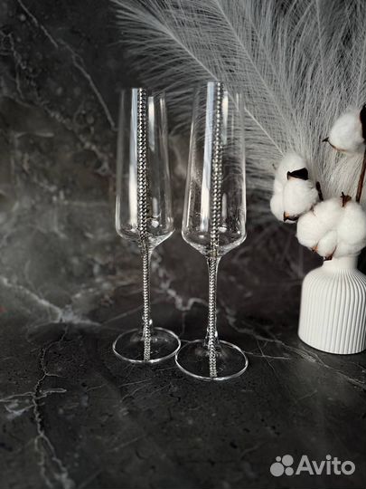 Бокалы для шампанского свадебные