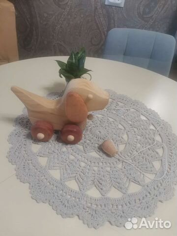 Игрушка собачка (деревянная)