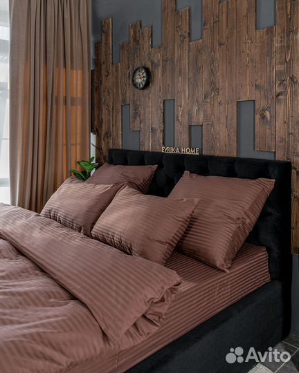 Постельное белье как в отелях 5 звезд Софи Шоколад