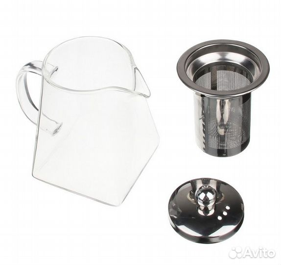 Чайник стеклянный заварочный Пирамида