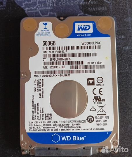 Жесткий диск 500 гб wd blue