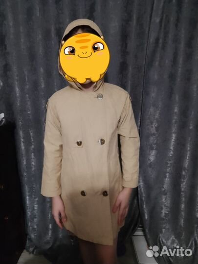 Плащ для девочки 140 zara