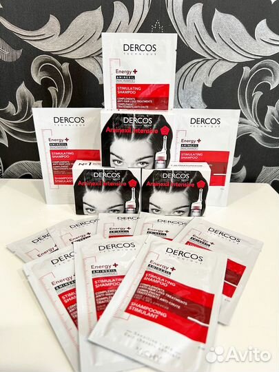 Набор шампунь и ампулы Vichy Dercos от выпадения