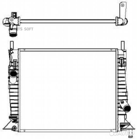 Радиатор охлаждения Форд Фокус 2006