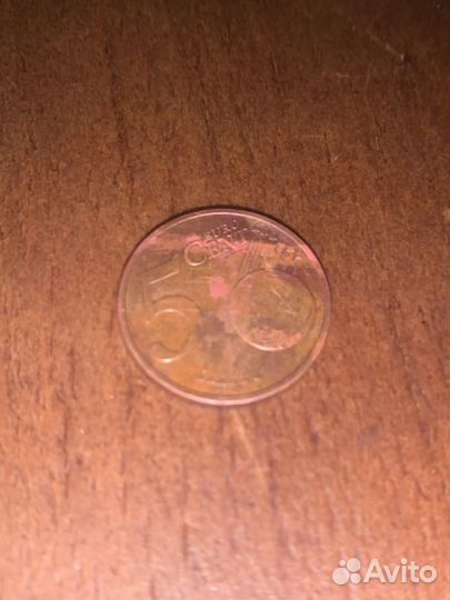 Монета 5 cent euro 2015г