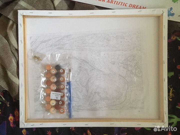 Картина лошади по номерам 40х50