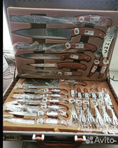 Набор ножей для барбекю в кейсе