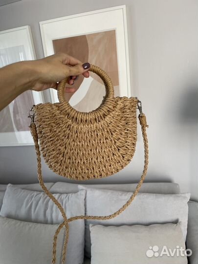 Cумка плетеная соломенная