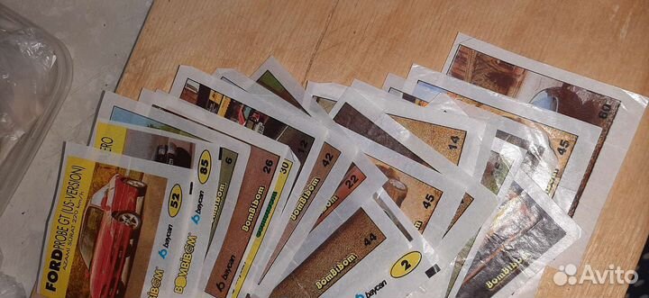 Вкладыши от жвачки турбо