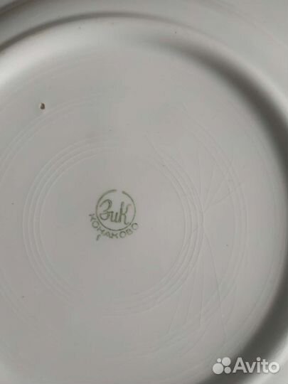 Тарелки фаянс 8 шт. зик Конаково СССР 1950гг