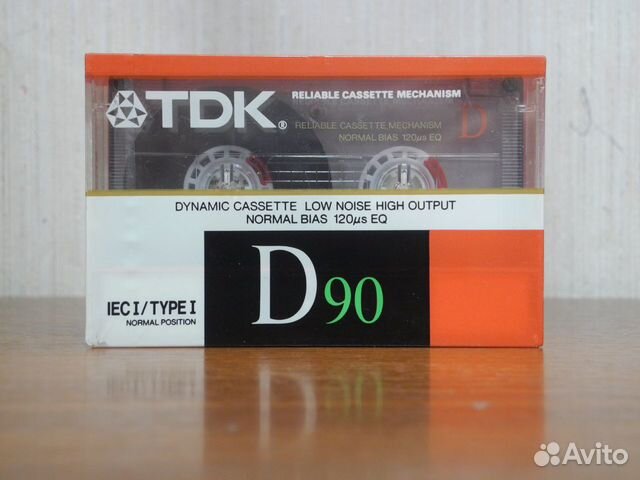 Аудиокассета новая TDK D - 90 type I
