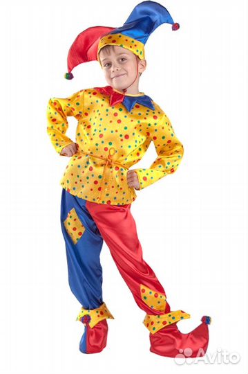 Костюм Петрушка (скоморох, арлекино). Аренда