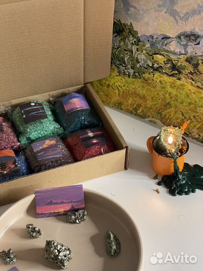 Набор яркой соли для ванн с шиммером