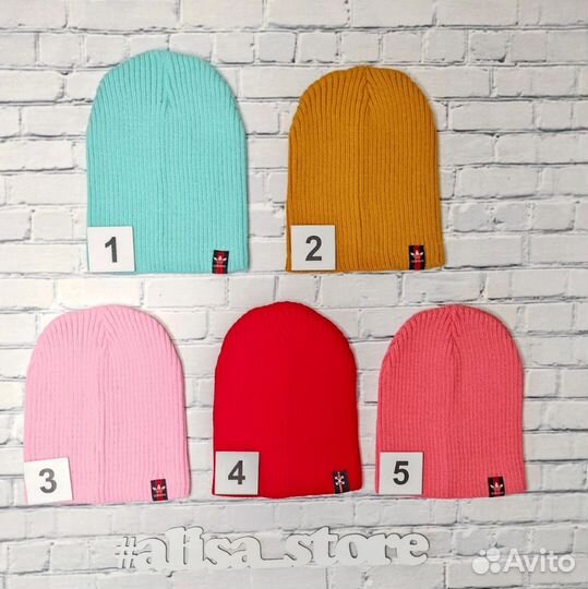 Шапки новые для девочки демисезон Адидас