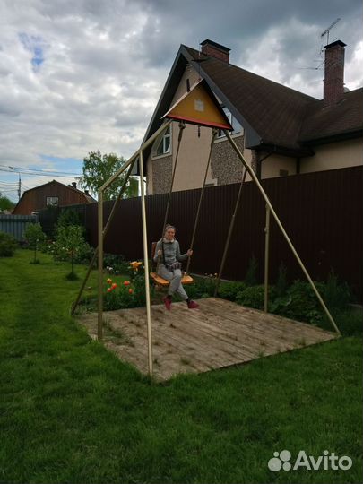Садовые качели подвесные