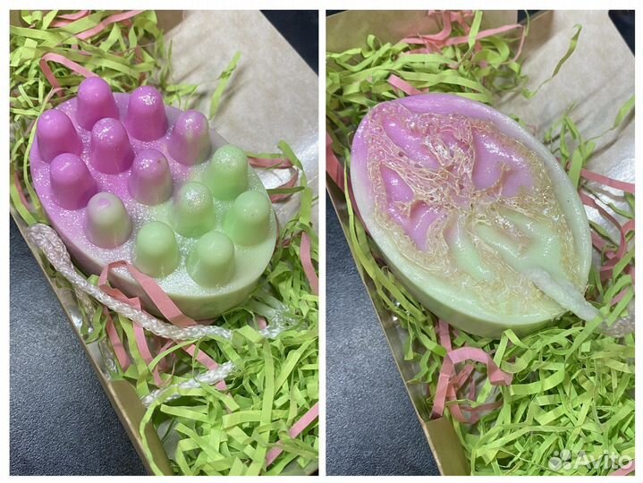 Массажное мыло с люфой