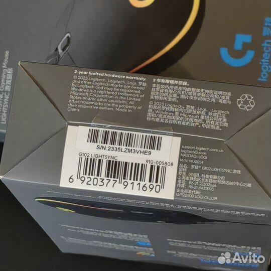 Новая Logitech G102 lightsync