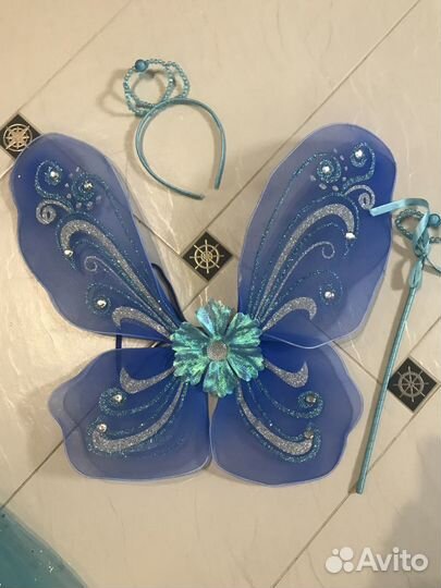 Новогодний костюм феи, снежинки, звездочки