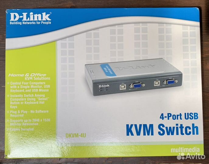 Свитч d-link на 4 порта