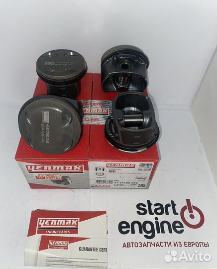 Поршни с кольцами Yenmak A12XER +0.50