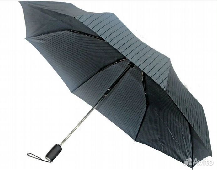 Зонт Три Слона М 8801 8спиц Ф102см полоска серый