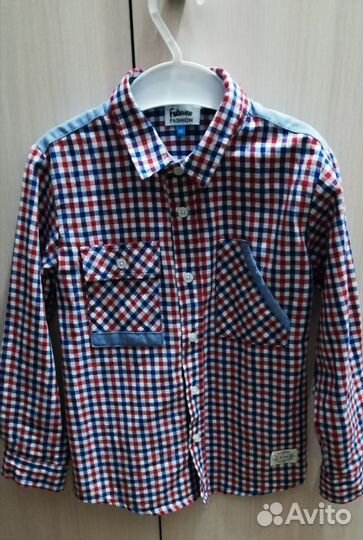 Рубашка с длинным рукавом р. 110 (новая)