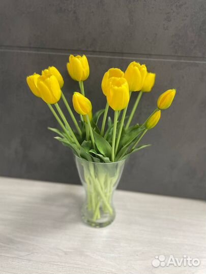 Тюльпаны силикон real touch