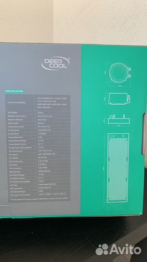 Водяное охлаждение для пк deep cool