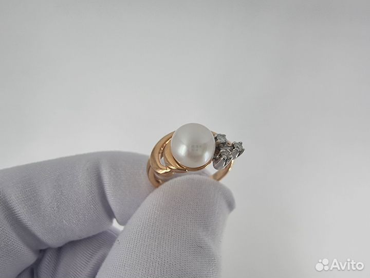 Золотое Кольцо 585 пробы с бриллиантами. Рассрочка