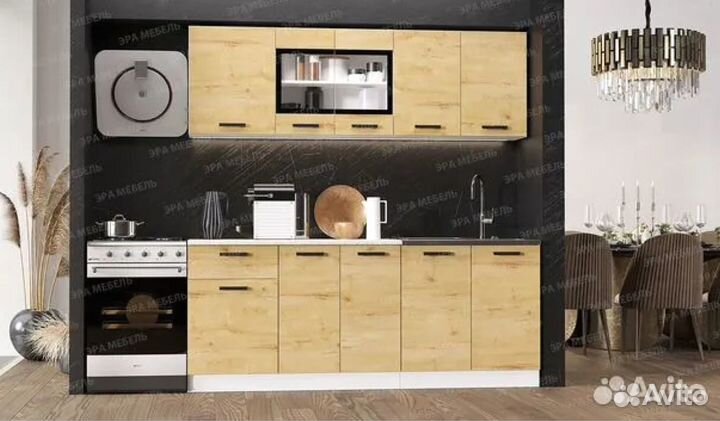 Кухня Хозяюшка 2,0м Дуб вотан