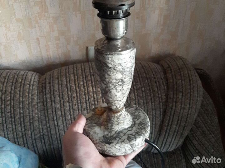 Настольная лампа СССР мрамор