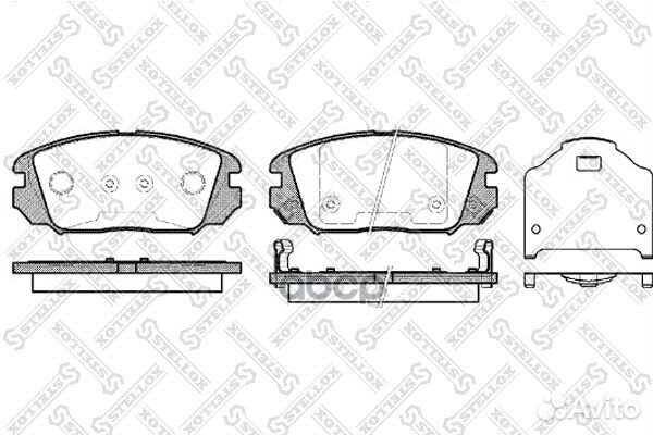 002 006-SX 1204 02 колодки дисковые п Hyundai