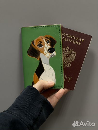 Обложка на паспорт из натуральной кожи