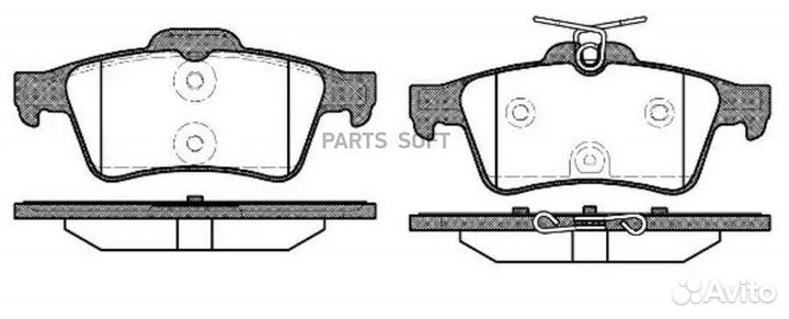 Remsa 084240 842 40колодки дисковые з. \ Peugeot 5