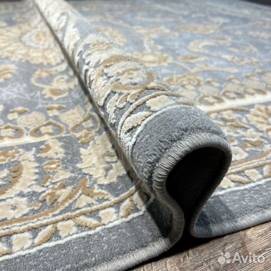 Ковёр 150 на 230 беж/серый