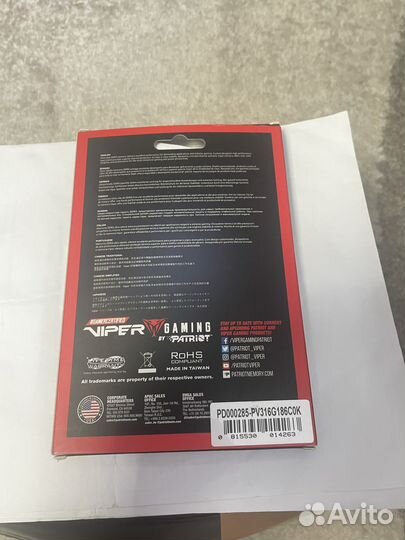 Оперативная память ddr3 patriot vaper 16 gb 1866