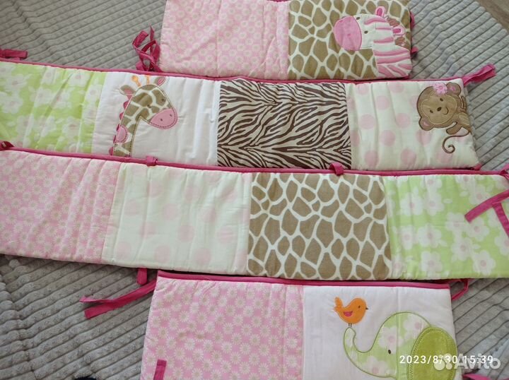 Бортики в детскую кроватку