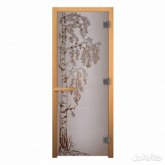 Дверь стекло Сатин Матовая 