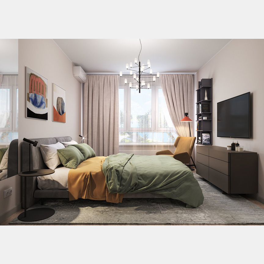 2-к. квартира, 53,3 м², 6/20 эт.