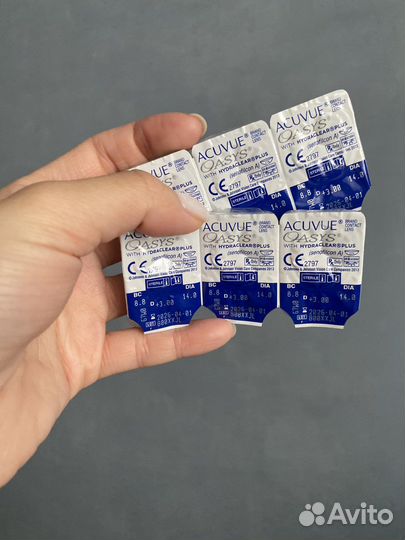Линзы +3 Acuvue Oasys 6 шт