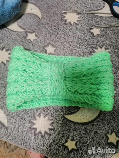 Шаль вязаная спицами