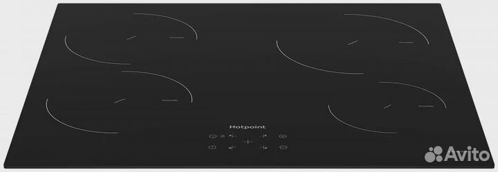 Встраиваемая варочная панель индукционная hotpoint hq 1460s ne черный