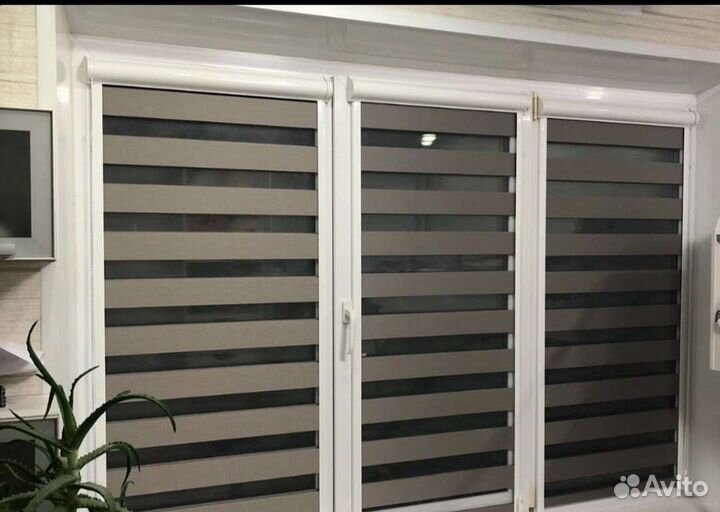 Жалюзи Зебра, рулонные шторы