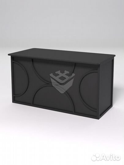 Стол рабочий офисный С-03А (закругленные торцы) &q